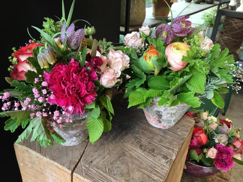 Int&eacute;rieur de la boutique Aux Fleurs, Fribourg